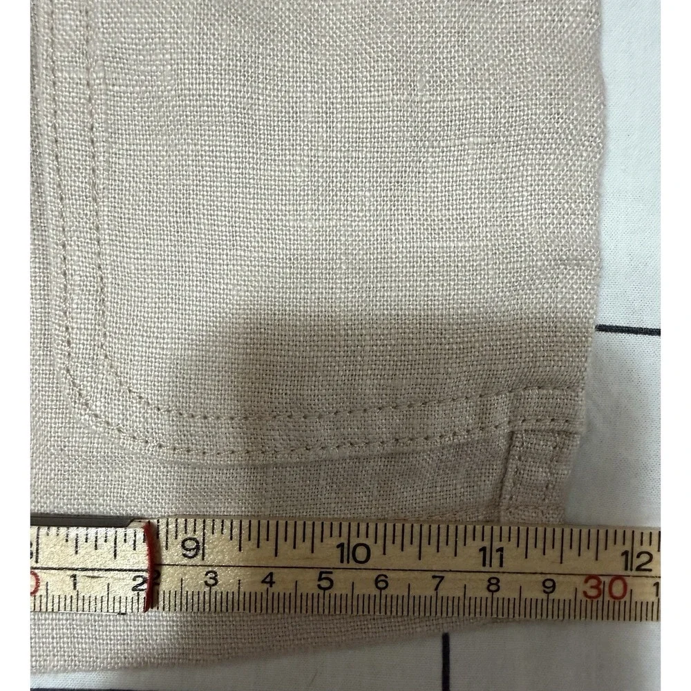 C&C California Cargo Shorts 100% Linen Men's Size 38 Pockets Beach Summer Casual